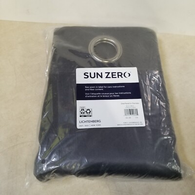 Oslo Theater Grade Extreme Blackout Grommet Top Curtain Panel - Sun Zero 84''x52''