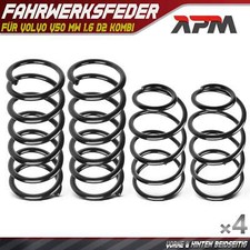 4x Federn Federung Fahrwerksfeder Vorne Hinten für Volvo V50 MW 1.6 D2 Kombi