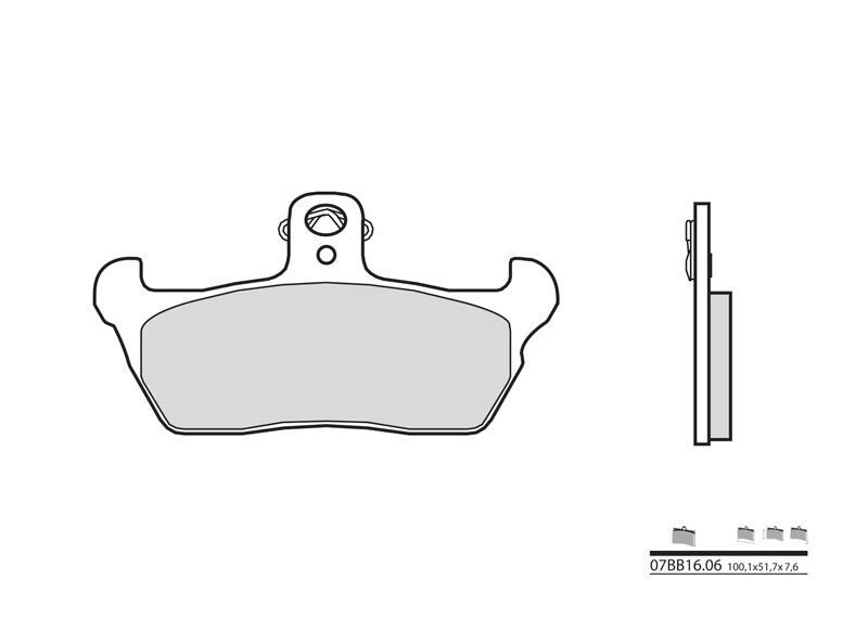 Plaquettes de frein AVANT BREMBO pour APRILIA 600 PEGASO 1992-1999 (Réf: 38800377)