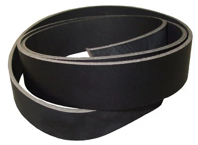 TEAM BEUST - LEATHERPROFESSIONALS ≈ 120 140 x 4 cm Lederriemen Riemen Gürtelriemen zugfest schwarz ≈ 2,9 - 3,2 mm