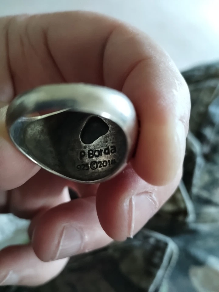 Odin Ring - Solid .925 Sterling Silver Norse Rune Valknut Ring Viking Jewery - Image 4 of 4