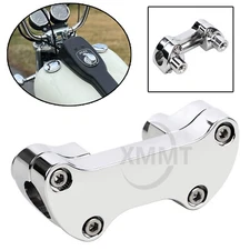 Chrome 1 1/2" Tall Handlebar Risers Clamp For Harley Softail Standard EFI FXSTI