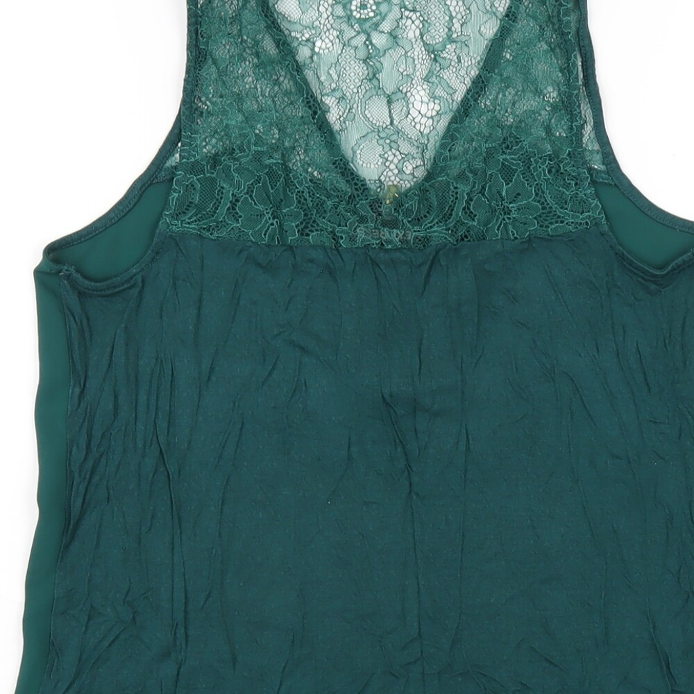 Express Womens Green Polyester Basic Tank Size S … - image 4