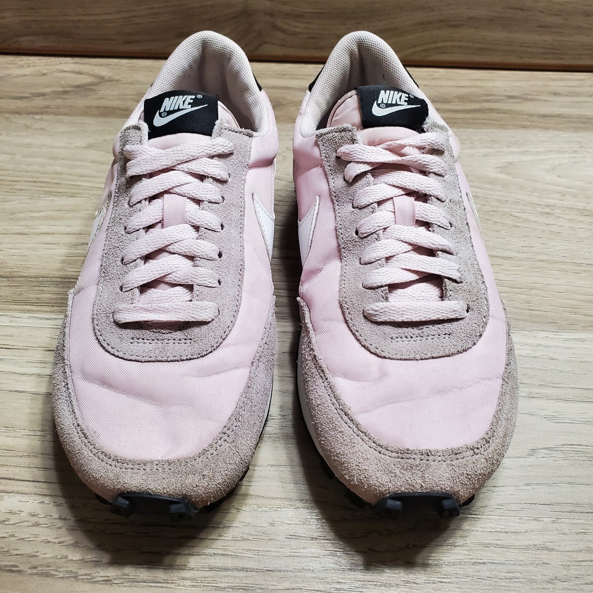 Nike Womens Day Break Barely Rose White Running Sneakers