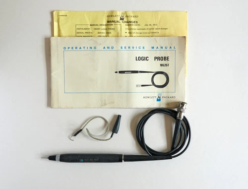 Vintage Hewlett Packard Logic Probe 10525T Series 1220A with manual used