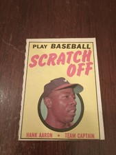 1971 Topps Scratch-Off (Hank Aaron) (NRMT)