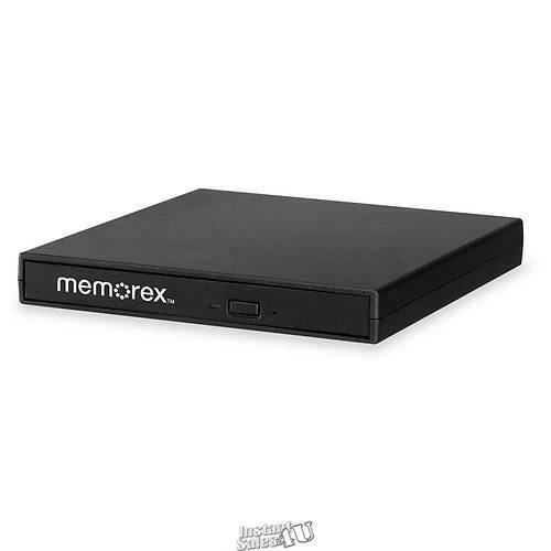 Устройство записи компакт-дисков/дисков Memorex MDW218B тонкое внешнее DVD 8X CDR 24X USB - Изображение 2 из 4