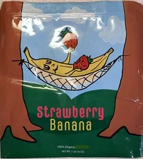 2 Count - 1 LB Size OFFICIAL STRAWBERRY Sealable ZipLoc Packaging Bags US SELLER