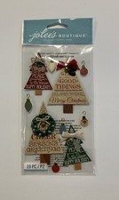 NEW Jolee's Boutique Holiday Word Trees 3 Dimensional Stickers