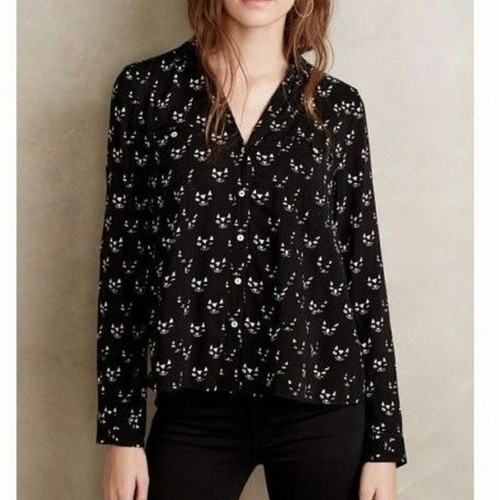 Anthropologie Maeve Womens Shirt Size 4 