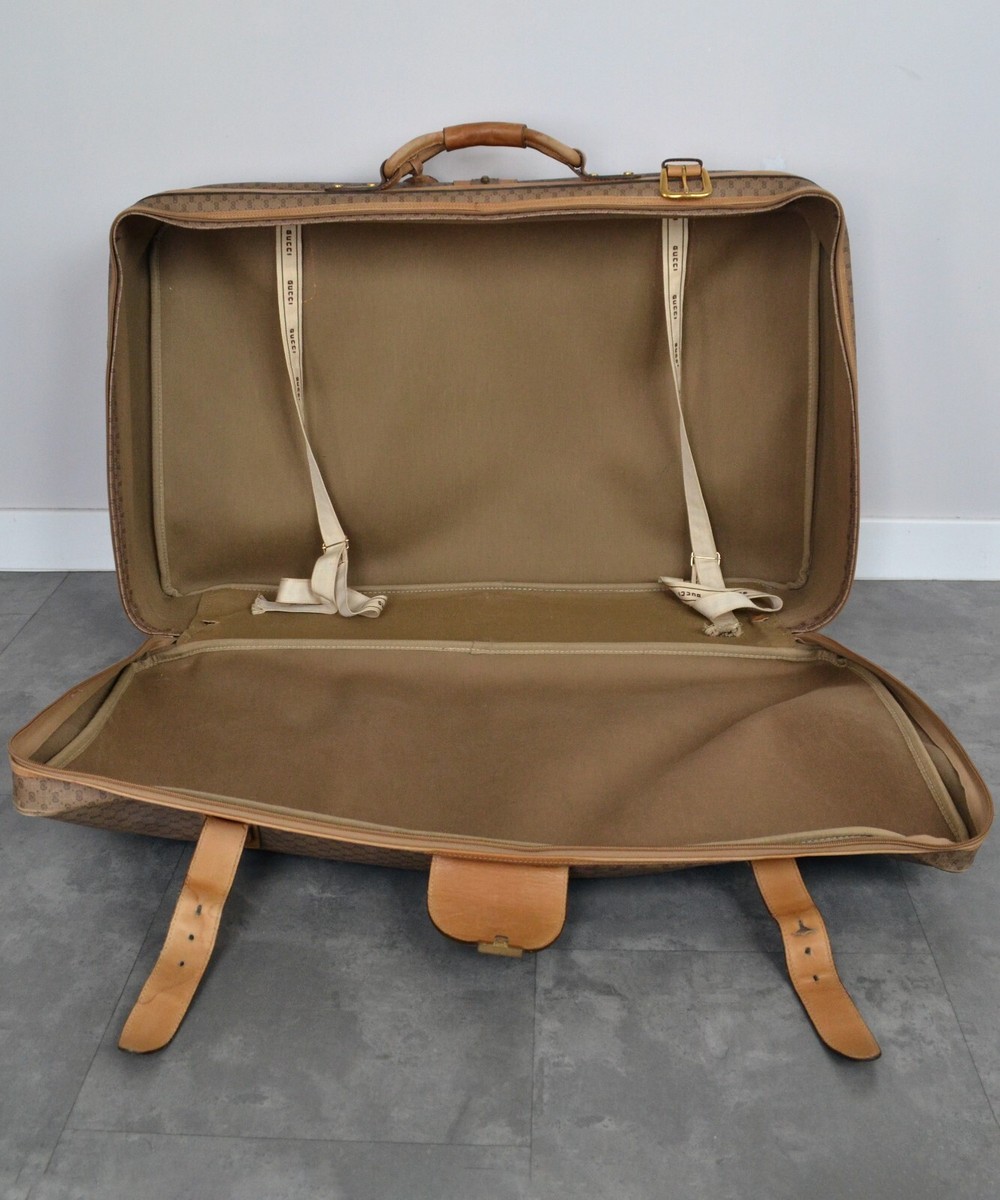 80s 90s Vintage GUCCI Luggage Bag Monogram GG Logo Suitcase 80s 90s Vintage GUCCI Luggage Bag Monogram GG Logo Suitcase