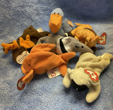 Ty Teenie Beanie Babies 1993 Lot of 6 w/Tags