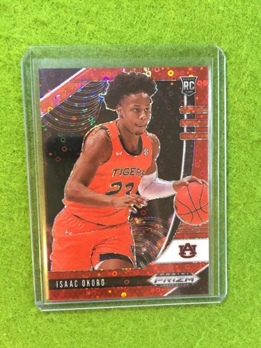ISAAC OKORO RED PRIZM ROOKIE CARD 2020 Prizm FAST BREAK Isaac Okoro RC SP #/125 - Picture 5 of 12