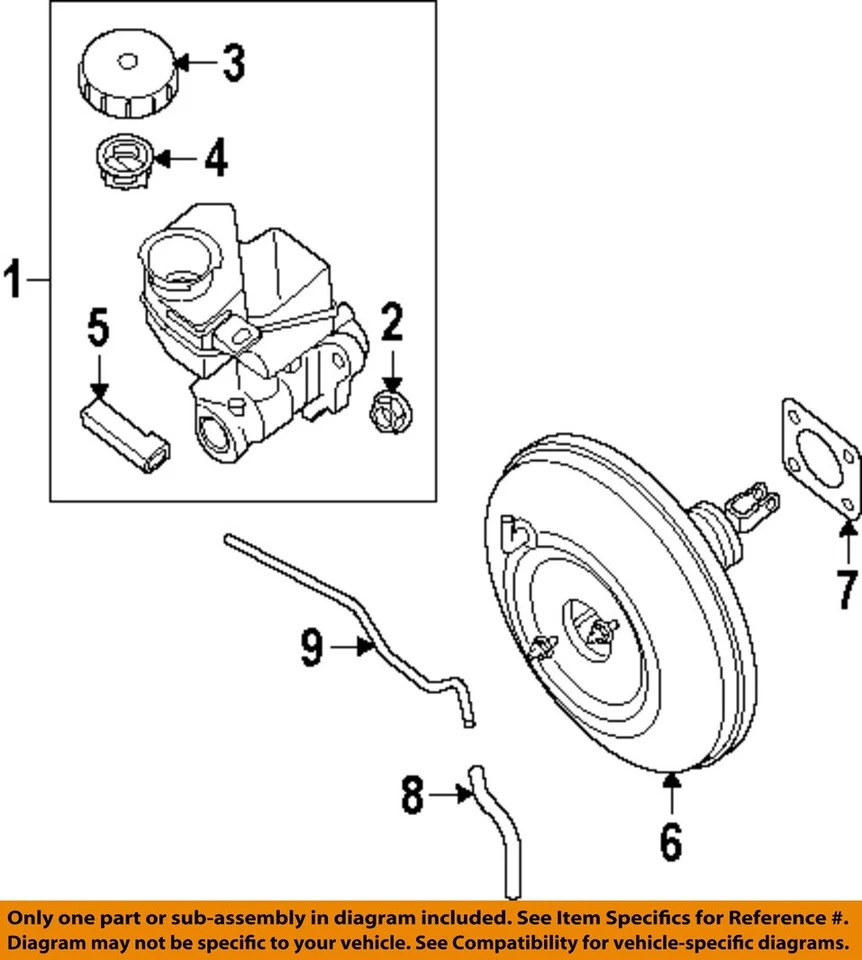 Cilindro maestro de freno usado se adapta a: Nissan Máxima Grade C 2009 Foto 3 de 4