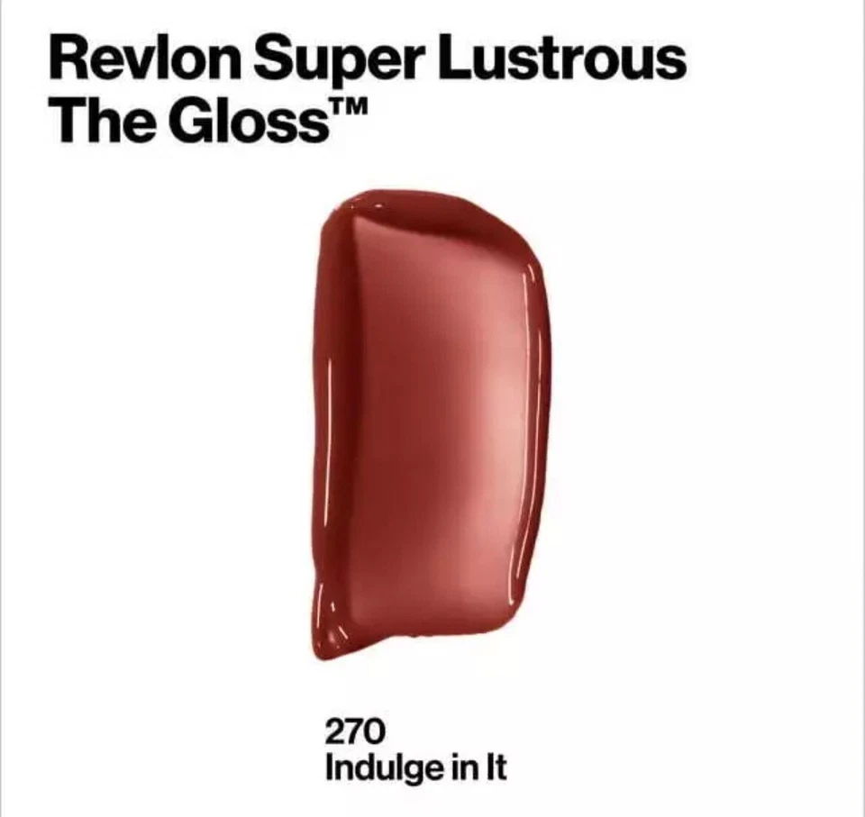 LOTE DE 20-Revlon Super Lustrous The Gloss Lip-270 INDULGE IN IT- 0,13 oz-HECHO EN EE. UU. Foto 2 de 4