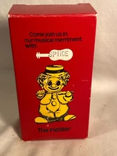 Mosser Glass The Fiddler Clown Figurine Spike Crystal Satin New Open Box 3.75" T