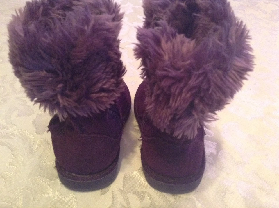  Circo Botas Niño Pequeño Talla 5 Cuero Gamuza Genuino Púrpura Invierno Niñas  Foto 3 de 4