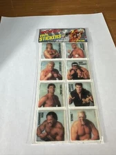1991 Larami WCW Wrestling Vinyl Puffy Stickers Sealed Sting Steiner Sid