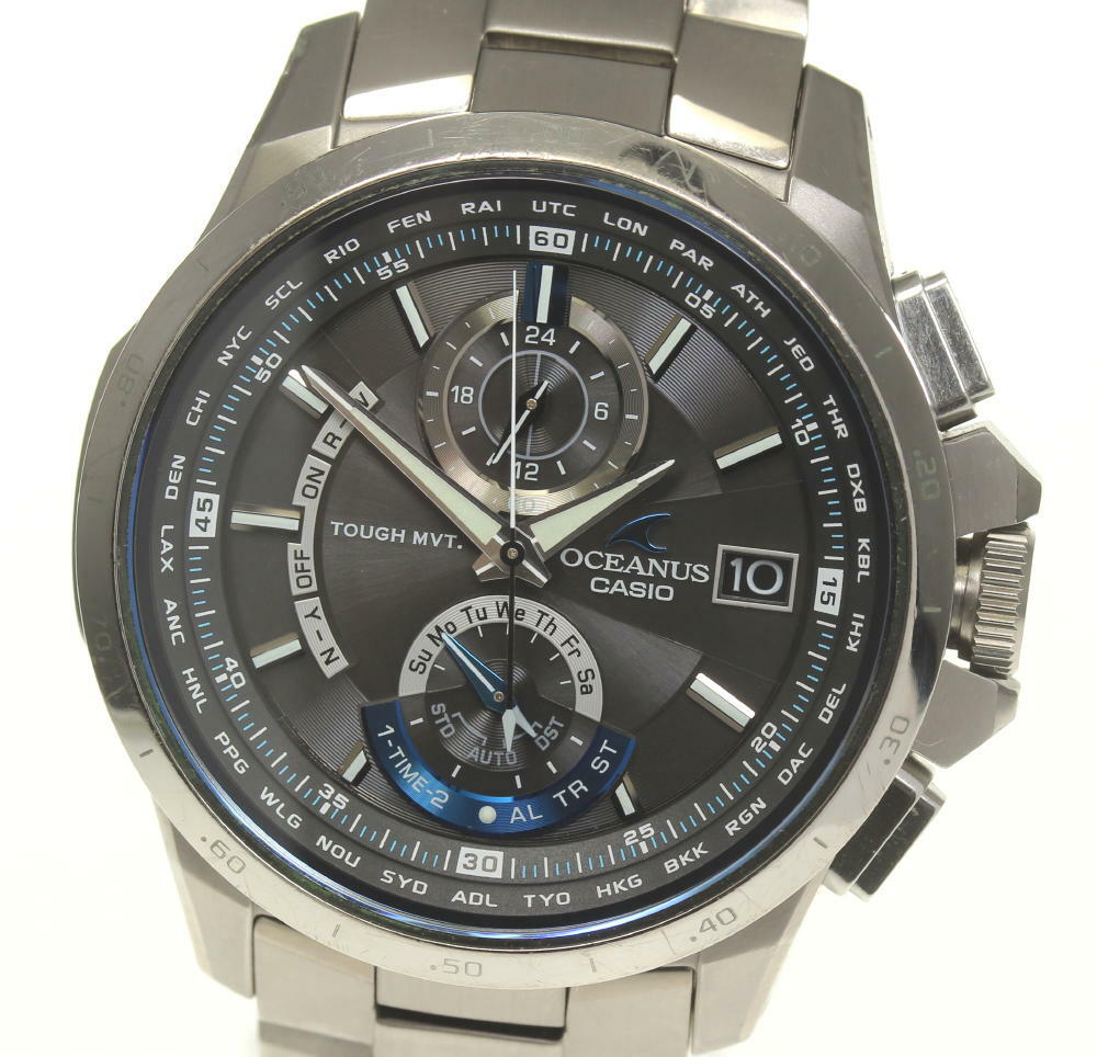 CASIO Oceanus OCW-T1000-1AJF szara tarcza zasilana energią