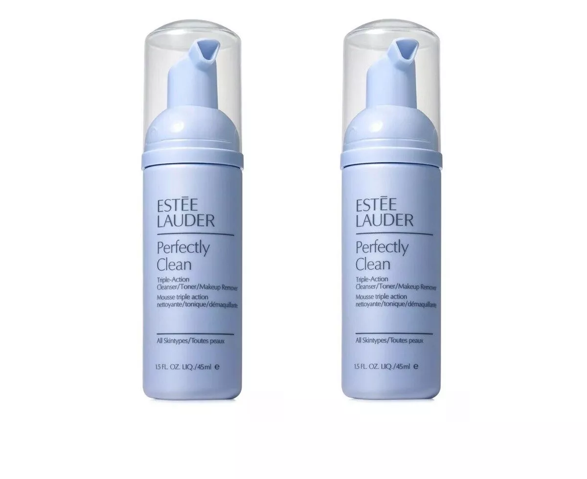 2X Lauder Perfectly Clean Cleanser/Toner/Makeup Remover 45ML |