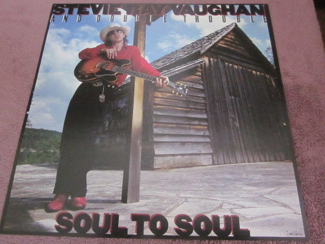 Stevie Ray Vaughan 1985 Soul To Soul 12x12 Promo 2-Sided Cover Flat Poster