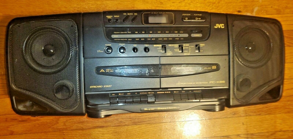 JVC SYNCHRO SMART PC-X95 CD/CASSETTE AMFM STEREO W/SUPER- BASS