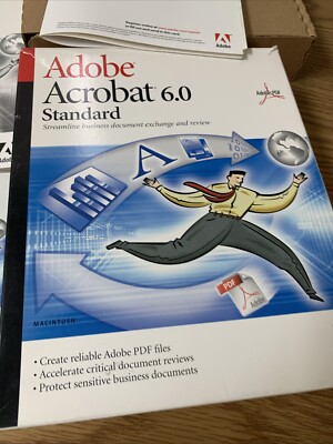Adobe Acrobat 6.0 Standard for Windows PC with serial number 30
