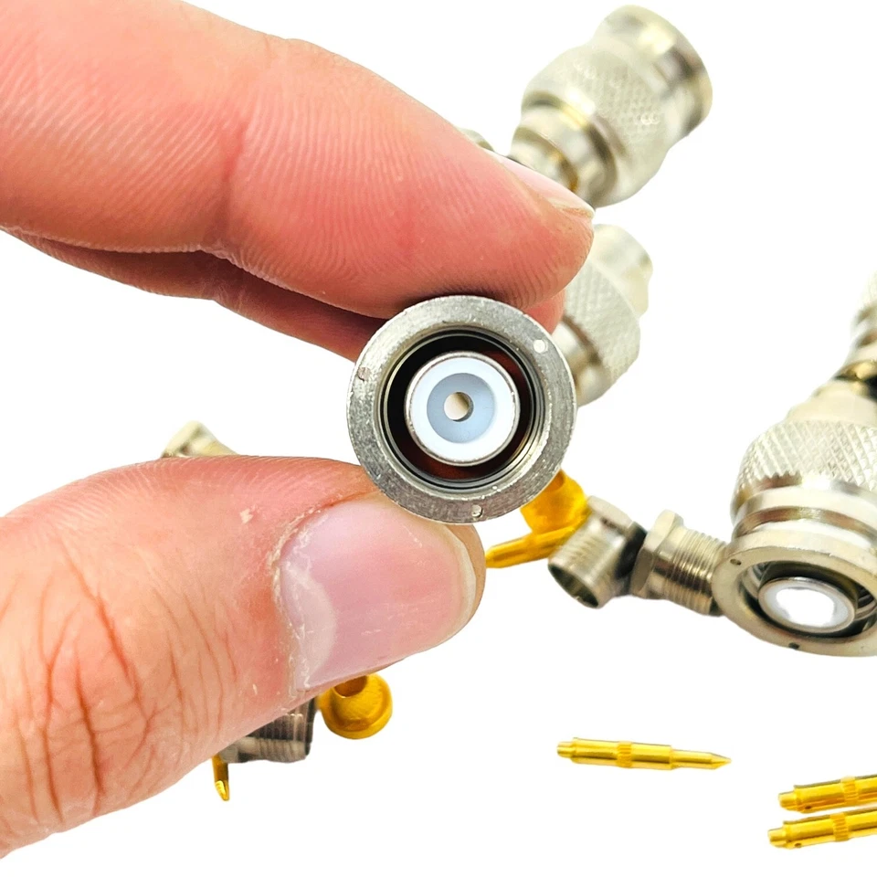 8 pcs RF Coaxial Connector, BNC Plug with 9 pcs Contact Pins - Image 4 of 4