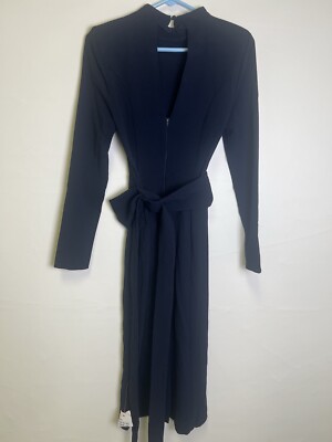 ASOS DESIGN long sleeve belted midi dress navy NWT US sz 4/UK sz 8 petite | eBay ASOS DESIGN long sleeve belted midi dress navy NWT US sz 4/UK sz 8 petite | eBay