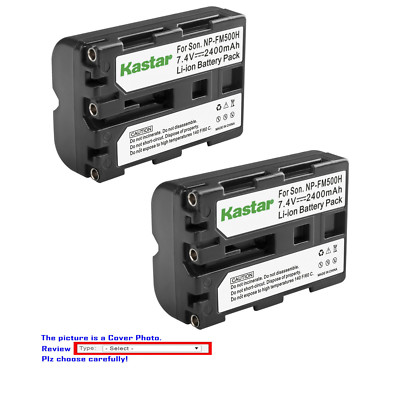 Kastar Replacement Battery for Sony NP-FM500H Alpha a68 SLT-A68 ILCA-68 
