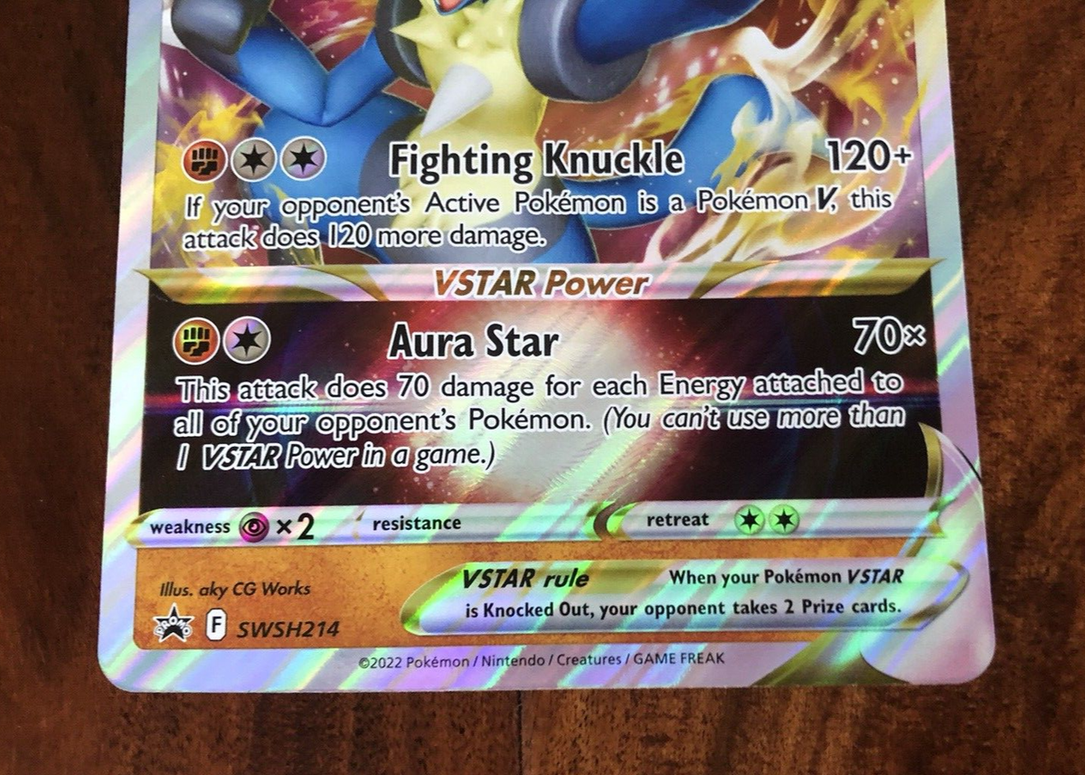 Pokémon Lucario Vstar Sword & Shield Swsh214 Holo Promo Card | eBay