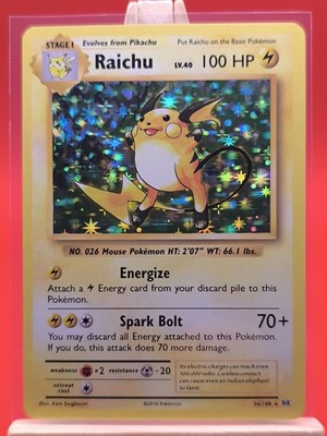 Raichu 36/108 Evolutions Holo Rare Pokemon Card | eBay UK