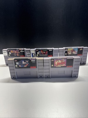 Super Nintendo (SNES) Video Game Bundle [Lot of 5 Tested]