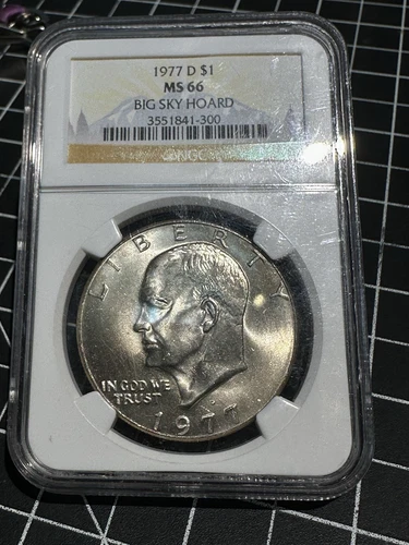 1977-D Eisenhower Dollar NGC MS66 Big Sky Hoard