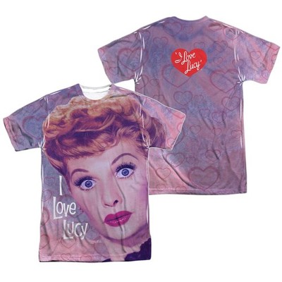 I Love Lucy ''Funny Hearts'' Dye Sublimation T-Shirt