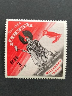 Lundy 1954 Birds 3 Puffin MNH Millenary Issue Defeat Eric Bloodaxe