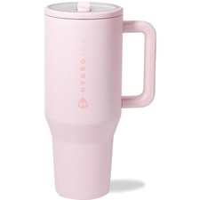 Insulated 40oz Water Bottle with Flip Straw - Pink Sand