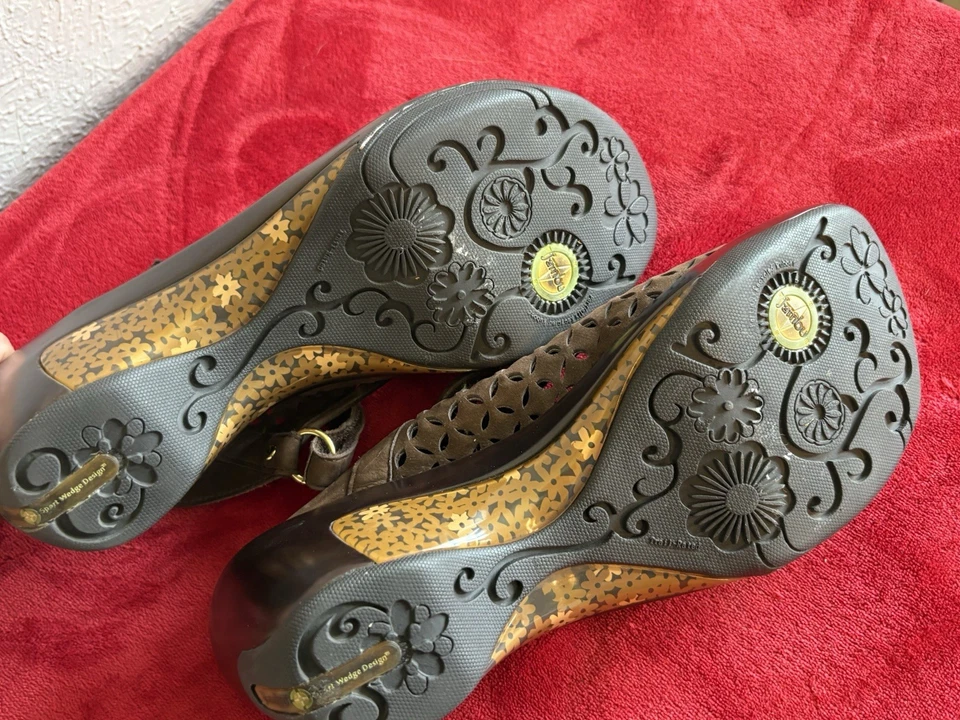 Zapatos para mujer Jambu & Co. talla 10M marrón gamuza Mary Jane Foto 2 de 4