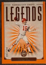 Len Dawson 81/199 2020 Panini Legacy  Legends Orange Parallel  K. C. Chiefs 