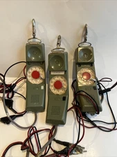 Vtg Northern Telecom Lineman Test Phone Rotary Telephone Set RD 1967 Lot of 3