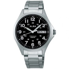 ALBA AQPJ402 Quartz Titanium Sporty Waterproof Men's Watch Fashion accessories