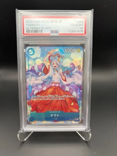 One Piece OP13 Carrying On His Will #054 Yamato Alt Art PSA 10 GEM MT Japan