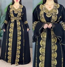 Bedded SALE Moroccan Dress Wedding Kaftan Stylish Fancy Islamic Georgette Abaya