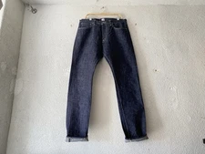 SAMURAI JEANS S140VXJ Jin 17oz Left Hand Twill Selvedge Denim 38/39 x 35 Indigo