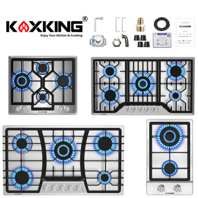 Built-in Gas Cooktop Gas Stove Top 12/24/30/36 In 2/4/5 Burners Dual Fuel NG/LPG