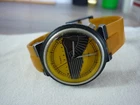 VINTAGE TIMEX QUARTZ WATCH MENS MILITAIRE YELLOW DIAL FOR PARTS REPAIR