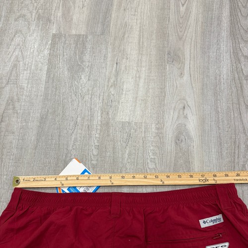 NWT Columbia PFG Backcast III Water Shorts Men's 2XL XXL Red 6" Inseam Swim - 第 8/12 張圖片