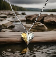 Brighton Precious Heart Two Tone Necklace Style JM7603 MSRP: 108 NWT