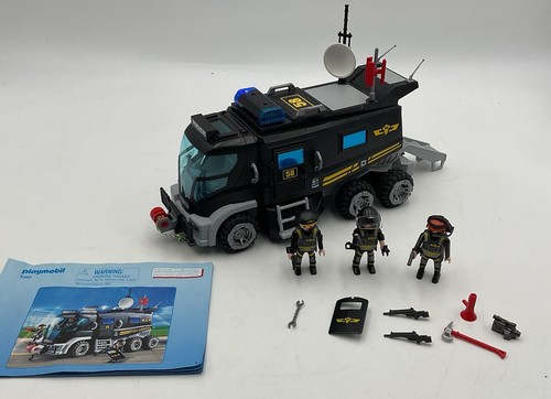 Playmobil 9360 City Action Police SWAT Truck. 100% Complete With Instructions.