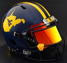 WEST VIRGINIA MOUNTAINEERS WVU Riddell Speed Full Size AUTHENTIC Football Helmet